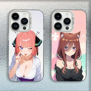 Anime Q-Quintessential Quintuplets Phone Case For iPhone17, 16,15,14,13,12,11,Mini,Pro,E,MAX White Matte Shockproof Cover