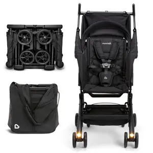 Munchkin Night Owl Folding Compact Travel Baby Stroller with Lights - Lightweight and Portable