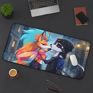 Helluva Boss Loona Fan Merchandise - Large Anime Mouse Pad for Desk Protection - Vibrant Red Aesthetic Desk Mat - Perfect Gift for Helluva Boss & Loona Fans