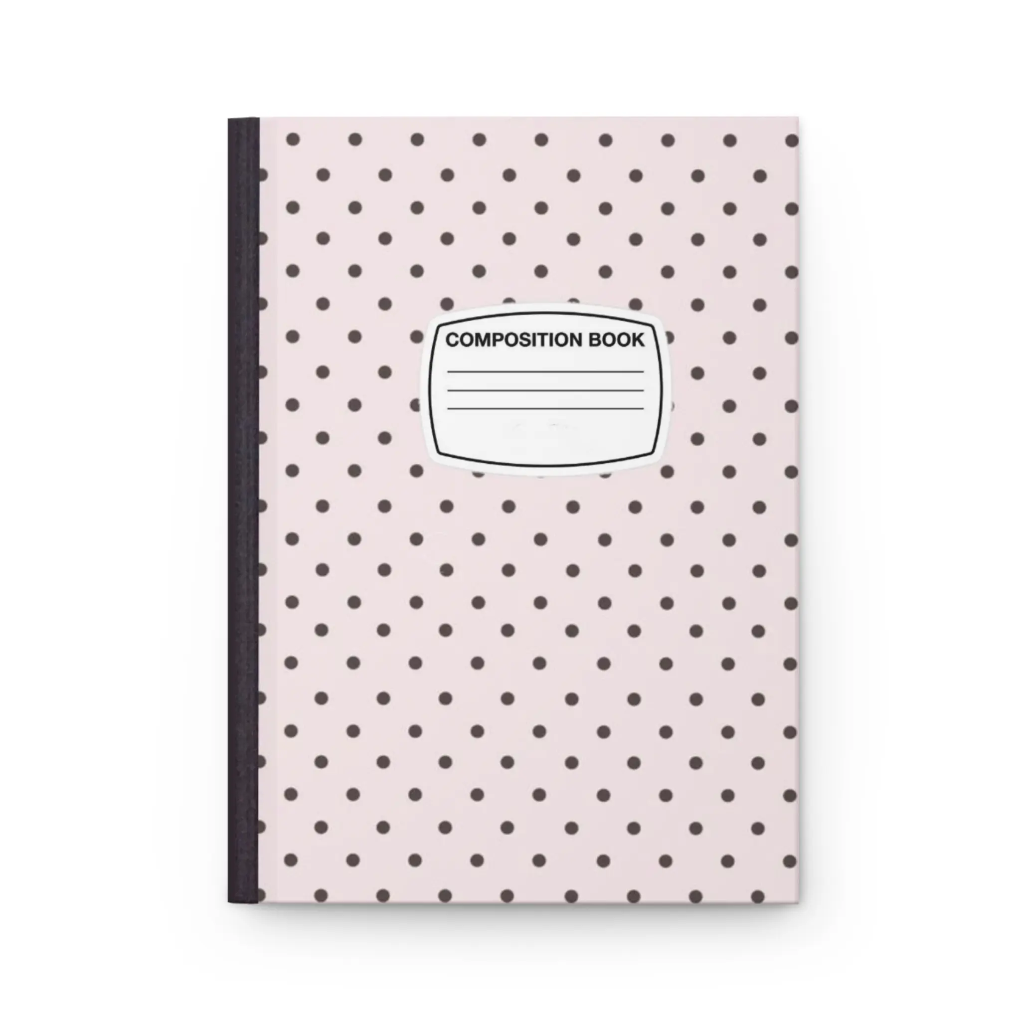 Pink Polka Dot Composition Notebook | Coquette Aesthetic Journal | Cute Wide Ruled Notebook | Back to School Supplies | Kawaii Stationery