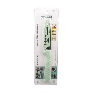 QingZhan Fruit Knife with Sheath, Safe Small Utility Knife for Peeling and Cutting, Portable Kitchen Gadget