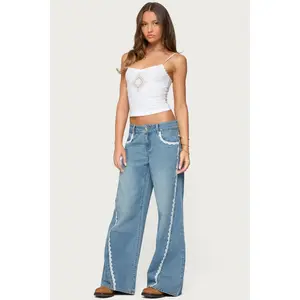 Alisha Lacey Low Rise Baggy Jeans