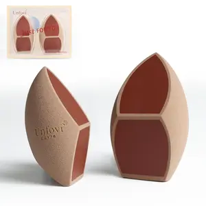 Honeycomb Film Makeup Sponge for Foundation, Reduces Liquid & Cream Waste, Soft and Latex Free, Skip the Pre-Wetting,Designed for Face & Foundation​, 2PCS Beauty Makeup Blender Sponges