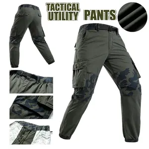 Men’s versatile cargo pants for commuting — multi-pocket jogger casual pants for men