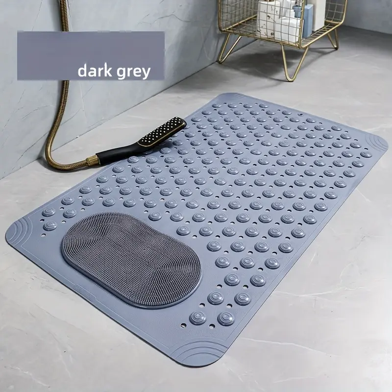 Non-Slip Bathroom Massage Mat with Antislip Backing & Massage Dots, Water-Absorbent Safety Bath Rugs for Bathroom, Household Use