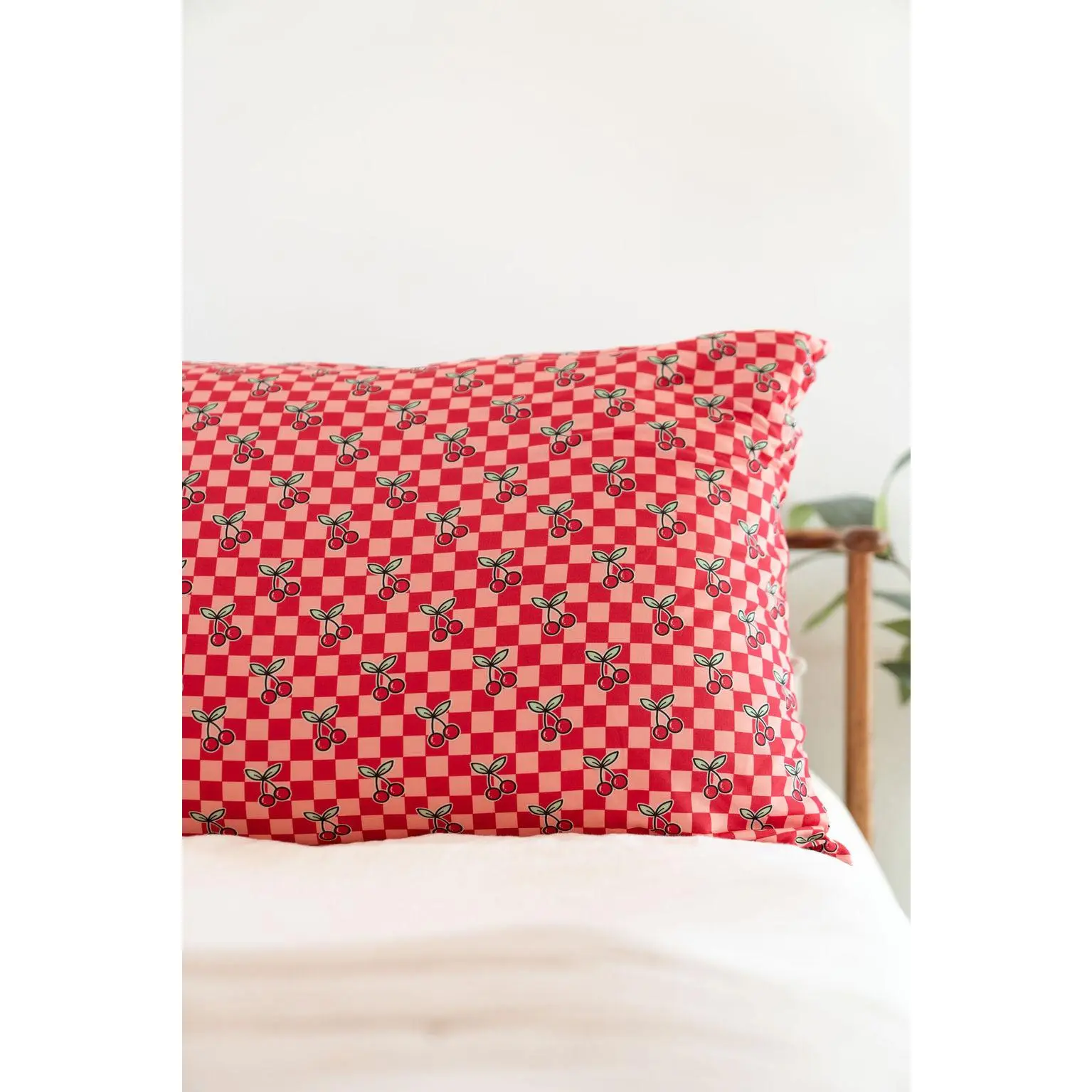COZYS Blankets - Pillow Case - Cherry Checker