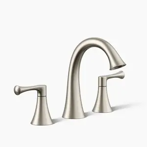 Kohler R78047-4D-BN | Lilyfield Widespread Bathroom Sink Faucet, 1.2 gpm in Vibrant Brushed Nickel