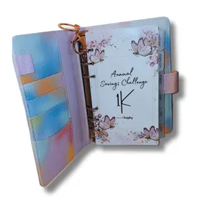 1K Annual Savings Binder (Pink Edition)