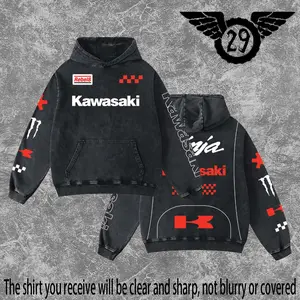 Dirt 29 - Kawasaki Racing Washed Hoodie Vintage Motocross Streetwear Hoodie Dirt Bike Graphic Pullover Y2K Racing Hoodie Oversized Acid Wash Hoodie MX Rider Apparel Unisex Motorcycle Racing Sweatshirt Retro Moto Cross Hoodie