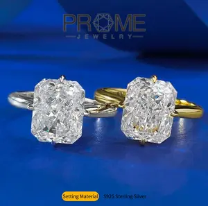 (SR074)S925 Sterling Silver Elegant Ice Flower Cut Ring Light Luxury, Sparkling & Timeless Gift for Women