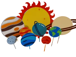 Cake toppers - planets of the solar system