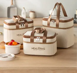 Large Insulated Lunch Cooler Bag,Family Meal Tote, Reusable Cooler for Multiple Meals, Groceries & Errands