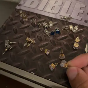 Simple Elegant Artificial Zircon Stud Earrings, Geometric Heart Star Square Earrings, Fashion Jewelry Accessories for Women & Men, Trendy All-match & Exquisite Jewelry for Birthday Gift