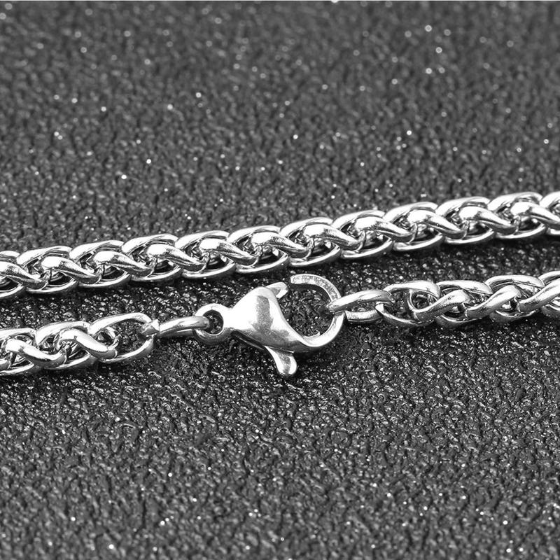 FIZIZDH Islamic Muslim Jewelry Stainless Steel Big Allah Necklace for Men & Women Male Male