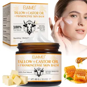 ELAIMEI Shea Butter, Castor Oil, and Frankincense Cream: Enriched with castor oil and frankincense essential oil, this 3-in-1 formula moisturizes and nourishes dry skin. Suitable for use on the face and body as a skincare cream.