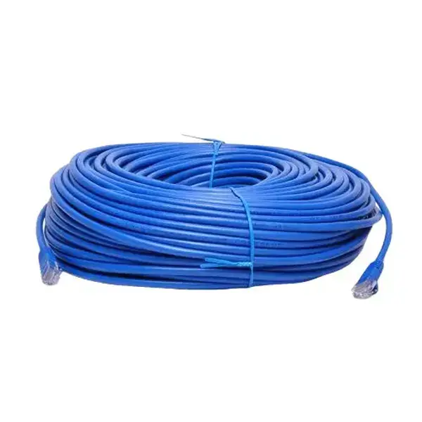 100' FT RJ45 CAT6 23 AWG ETHERNET LAN NETWORK BLUE PATCH CABLE UTP open box