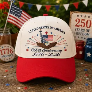 United States 250th Anniversary Hat, 1776-2026 Eagle Hat, USA 250th Anniversary Hat, Patriotic 4th of July Hat, Independence Day Hat