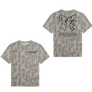 Local Girl Outfitter Collection Tee - Camo T-Shirt Unisex Outdoor Tee in Bottomland Camo Ultra Soft Breathable Cotton for All Day Comfort Perfect for Hiking Camping