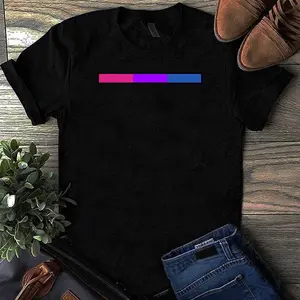 Subtle Bisexual Pride Flag Strip T-Shirt