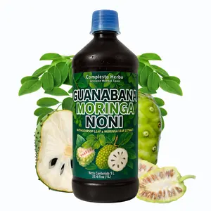New Tonico Viral - Graviola Soursop (Guanabana) + Moringa + Noni - Juice Tonic- Jugo De Guanabana con Moringa & Noni -   de 1 litro (33.3Fl Oz) Wildcrafted Revitalizer Tea