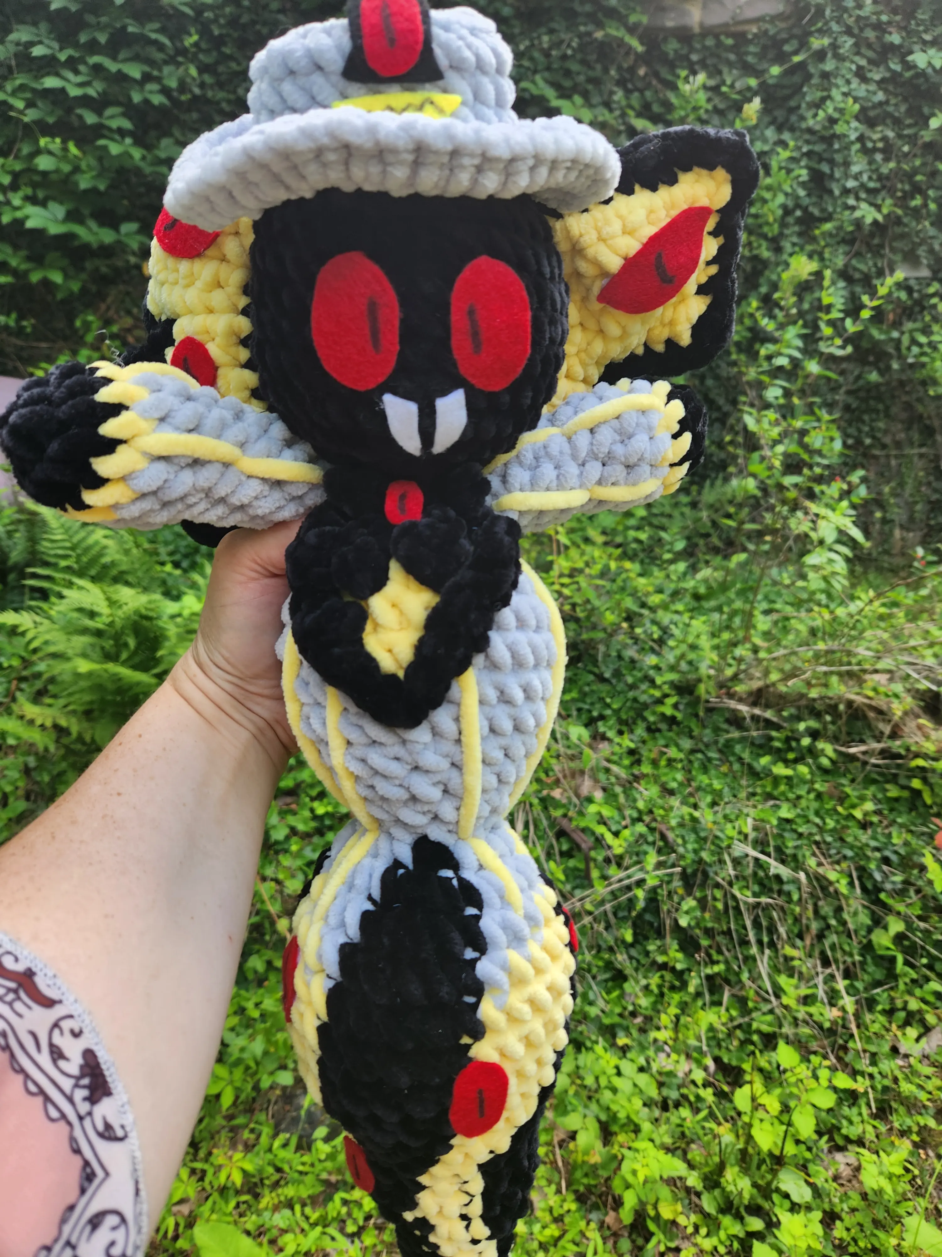 Sir Pentious Hazbin Hotel Handmade Crochet Plushie, Collectible Stuffed Toy