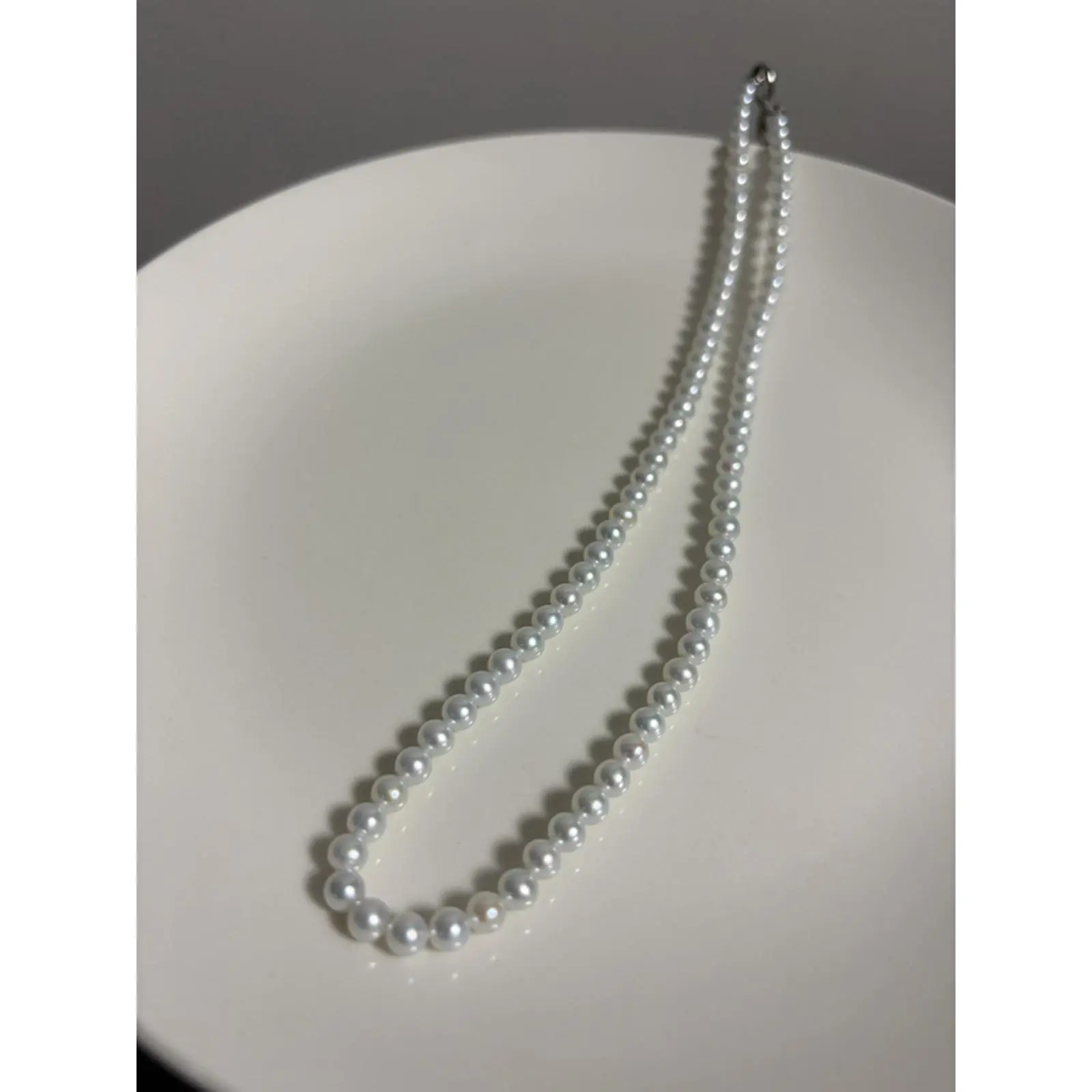 One-of-a-Kind 4.5–5mm White Freshwater Pearl Strand with High Luster and Luminous Glow 28