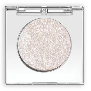 Shimmer Glitter Eyeshadow Palette, Korean Eye Glitter Makeup, Ultra-Blendable, Sparkle Silver Champagne Gold Eye Shadow, Single Shade Metallic Pigmented Color