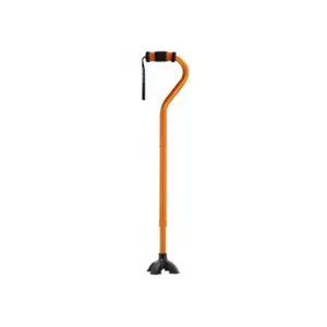 212 MAIN Self-Standing Small Animal Cane, Sturdy, Lightweight, Compact Design, Height-Adjustable, Rubber Tip, Orange Small Animal Pet Health Supply