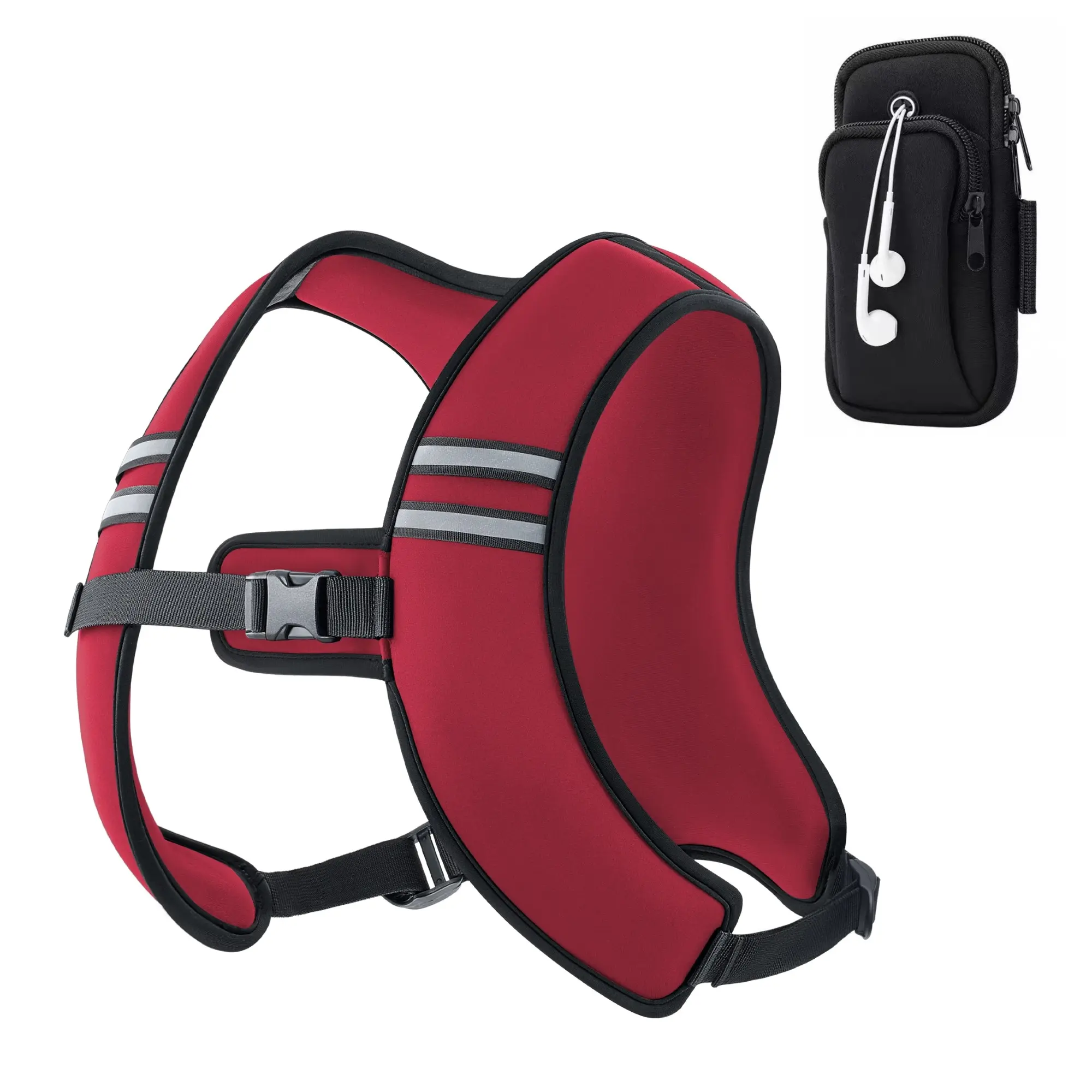 Red Vest & Phone Pouch