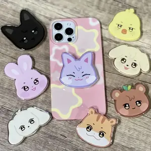 KPOP Phone Grip Holder Stand Kawaii Phone Magnetic GripTok – Cute Cartoon Character Holder & Stand for All Phones