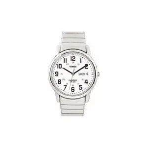 Timex T20461 Men's Classic Luminous Quartz Watch - Stainless Steel Expansion Band, Round Dial, Easy to Read Numbers, Masculine Design