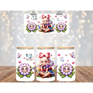 Uv Dtf Cup Wrap Butterfly bow fairy 682