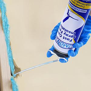 Spray Foam Insulation Kit 240 Board ft/Sq.ft, Closed Cell Wide Polyurethane DIY Spray Foam for Walls,Ceilings,Attics and Garage Doors (12 Pack×25.4oz) -Thermal & Soundproofing, Included Gun & Cleaner