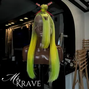 Mr. Krave Custom Butterfly Green Wig - 13x6 Frontal - 26 Inches