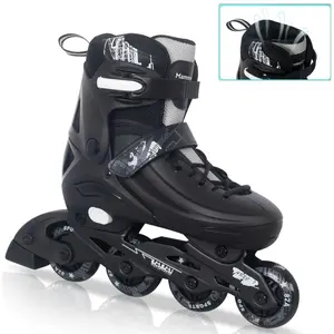 Light-Up Inline Skates for Kids Teens Adults, 8 Shooting Star Glow Wheels, 4 Size Adjustable, Hard Shell Protection, Triple Closure, Premium Gift Box for Beginners