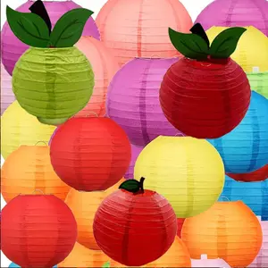 12-Piece hanging paper lantern ornament, rainbow Chinese paper lantern ceiling party ornament, suitable for carnival parties, christenings, birthdays, wedding anniversaries Decor Decoration