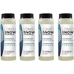 Flakes Snow Machine Fluid, Long-Lasting Formula Snow Fluid with 75+  Float/Drop, Makes 4 Gallons