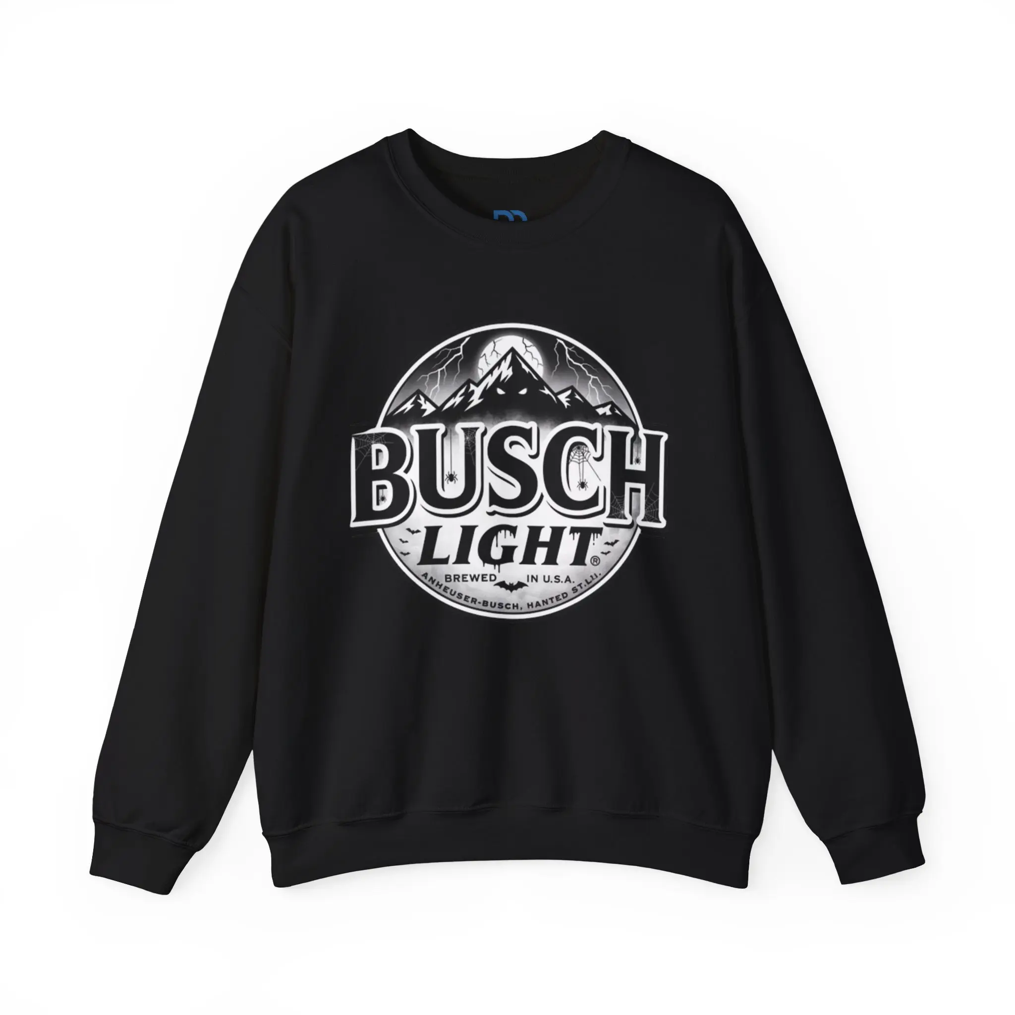 Vintage Halloween Busch Light Sweatshirt, Cozy Crewneck, Unisex Pullover, Beer Lover Gift, Casual Everyday Wear, Perfect for Fall
