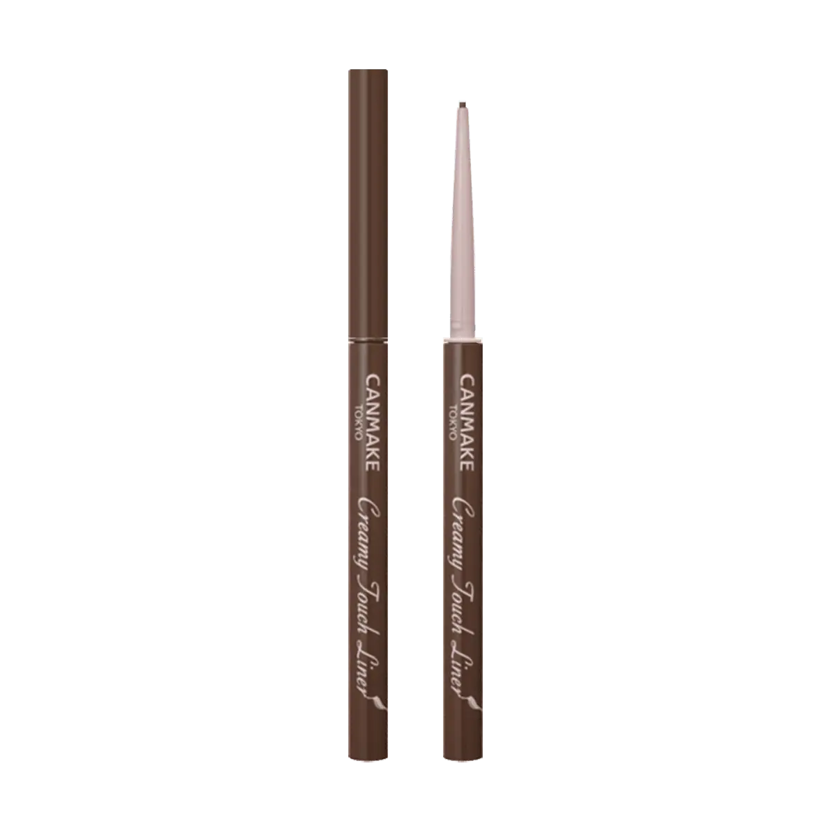 CANMAKE Creamy Touch Liner 1.5mm Waterproof Eyeliner Pencil - Smooth, Smudge-Proof, Natural Brown (#02) for Beginners CANMAKE Creamy Touch Liner 1.5mm Waterproof Eyeliner Pencil - Smooth, Smudge-Proof, Natural Brown (#02) for Beginners