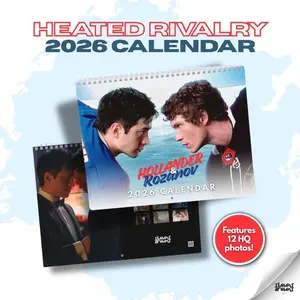 Hollander and Rozanov 2026 Calendar, Heated Rivalry Fan Merch, Hudson Williams and Connor Storrie