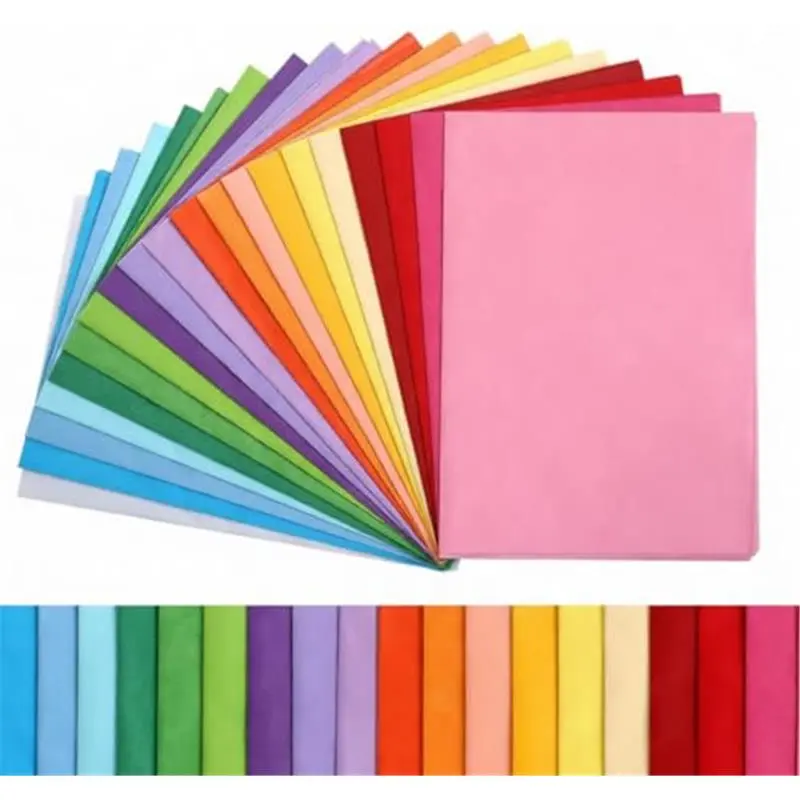 Colored Tissue Flower Wrapping Paper, 100 Sheets (14x20 in) Bulk Home Supplies, 20 Rainbow Assorted Colors for Gift Wrapping, Art Projects, Holiday Festivities