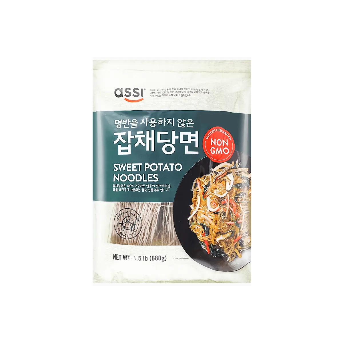 ASSI BRAND Sweet Potato Noodles (Japchae) 1.5lb