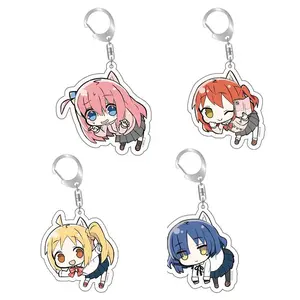 Bocchi the Rock Metal Chain Keychain – Hitori Nijika Ryo Anime Bag Charm