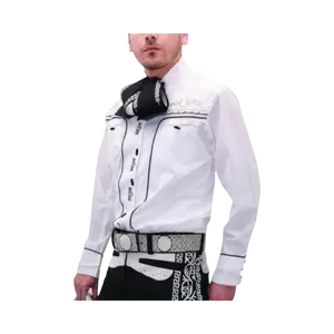 Camisa Charra para Hombre Color Blanco – Camisa de Charro Tradicional