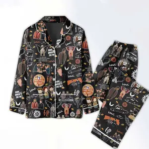 Supernatural Series Pajamas Set, Winchester Brothers Matching Pajamas Set, Dean Winchester Sleepwear Set, Save The Hunt Loungewear Set