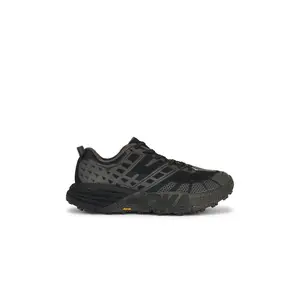 HOKA Speedgoat 2 Sneaker in Black & Asphalt Grey