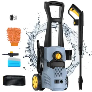 【Power Wash】Electric Pressure Washer - 2.0GPM,2280 PSI Power, with Foam Cannon, 5 Spray Nozzles, 3 Water Intake Modes for Cars, Driveways, Patios, Fences & Outdoor Cleaning