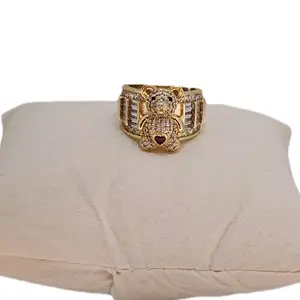 14k Gold-Plated 7-Inch Teddy Bear Ring