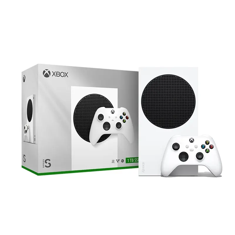 Xbox Series S All-Digital Home Gaming Console - 1TB SSD, Includes Wireless Controller, 120FPS, Robot White, Game Night Gadget, Digital Gaming Console, Firewire