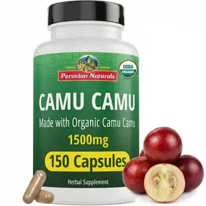 USDA Organic Camu Camu Berry Vitamin C Capsules - 1500mg, 150 Vegan Pills, Antioxidant-Rich Whole Food Supplement to Boost Energy, Immune Support & Fitness Enhancement, Antioxidants